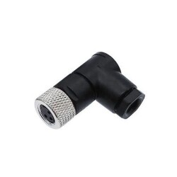 M8 4 Pin Female Connector - 90 Degree 