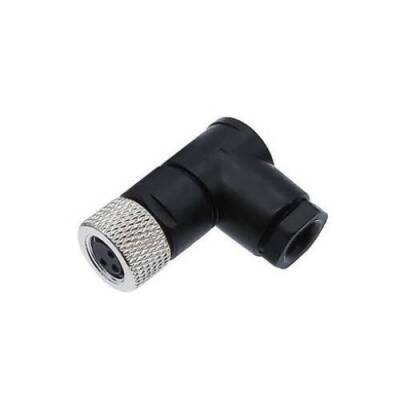 M8 4 Pin Female Connector - 90 Degree - 1