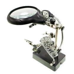 Magnifying Soldering Iron Stand - LED Light - MG16129-C - 2