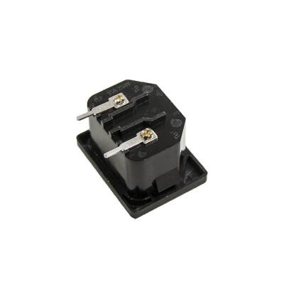 Male Power Socket 90 Degree - 2 Pin - 2