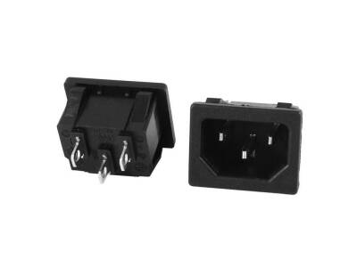 Male Power Socket IC-212B - 1