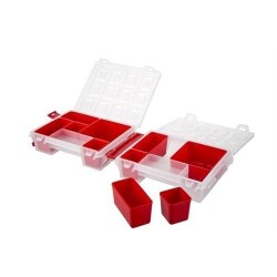 Mano Twin Toolbox Red T-ORG-7 Organizer - 1