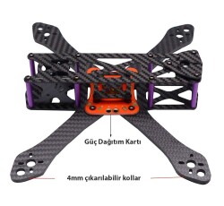 Martian II 220mm Carbon Fiber Drone Body - 2