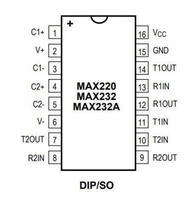 MAX232DRG4 SOIC-16 SMD RS Serial Protocol IC - 2