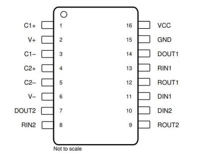 MAX3232CSE SOIC-16 SMD RS Seri Protokol Entegresi - 2