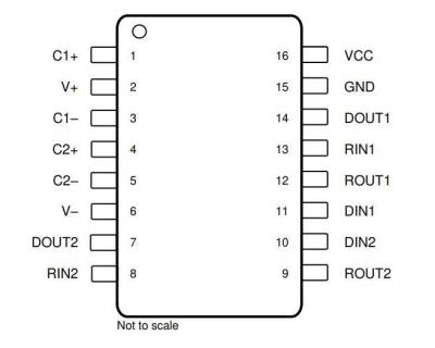 MAX3232IDR SOIC-16 SMD Entegre - 2