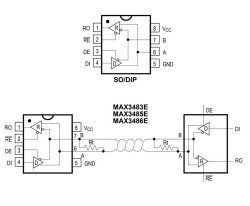 MAX3485EESA+ SOIC-8 RS Serial Protocol IC - 2