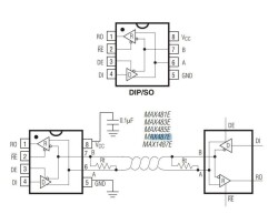 MAX487ESA SOIC-8 SMD Transceiver Entegresi - 2