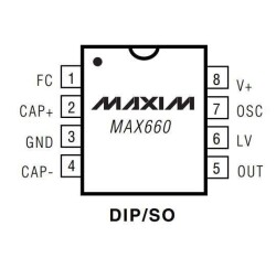 MAX660EPA+ DIP-8 Voltage Converter IC - 2