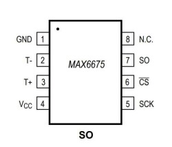 MAX6675 SOIC-8 SMD Sıcaklık Sensör Entegresi - 2