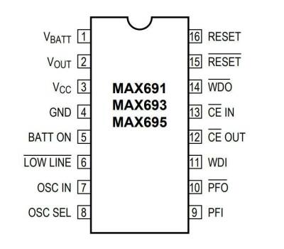 MAX691EWE WSOIC-16 SMD Integrated - 2