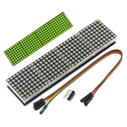 Max7219 4-in-1 Dot Matrix Module - Green - 1