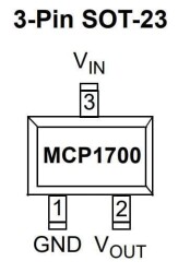 MCP1700T-1202E/TT SOT-23-3 SMD 1.2V Voltaj Regülatörü - 2