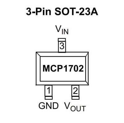 MCP1702-5002E SOT23-3 LDO Regulator IC - 2