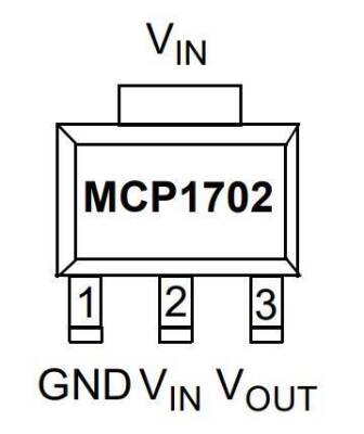 MCP1702T-3302E/MB SOT-89-3 Passive Current LDO Regulator - 2