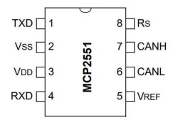 MCP2551-I/SN SOIC-8 Smd CAN Bus Integrated - 2