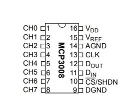 MCP3008 DIP16 Entegre - 2