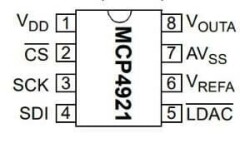 MCP4921-E/SN MSOP-8 Smd Dijital Analog Çevirici Entegresi - 2