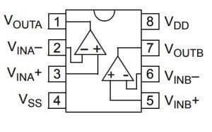 MCP6002T-I/SN SOIC-8 Smd OpAmp Integrated - 2