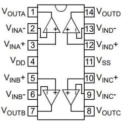 MCP6004-I/SL SOIC-14 Smd OpAmp Entegresi - 2