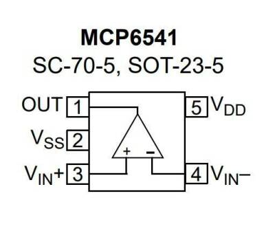 MCP6541T-I/OT SOT-23-5 SMD Komparatör Entegresi - 2