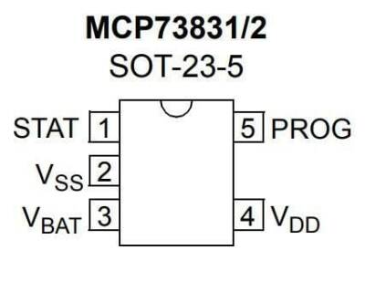 MCP73831T SOT-23 Smd Şarj Kontrol ve Güç Entegresi - 2