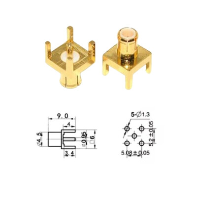 MCX-JE Male Panel Type Connector - 2