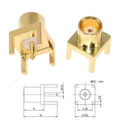 MCX-KE Female Connector - Symmetrical - 2