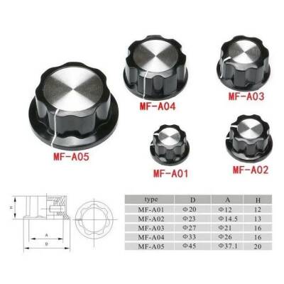 MF-A01 6mm Potansiyometre Başlığı - 20x12mm - 2