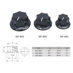 MF-B01 6mm Potansiyometre Başlığı - 23x15mm - 2