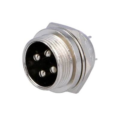 Mike Connector 4-Pin 16mm - Male - 1