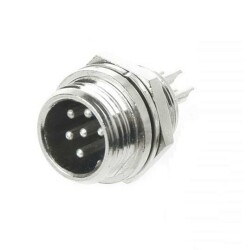 Mike Connector 5-Pin 12mm - Male - 1