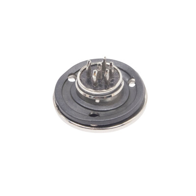 Mike Connector 6-Pin 16mm Flange - Male - 2