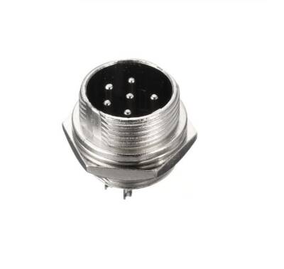 Mike Connector 6-Pin 16mm - Male - 1