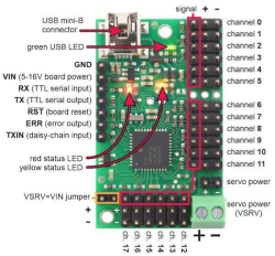 Mini Maestro 18 Kanallı USB Servo Kontrol Cihazı - 2