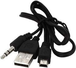 Mini USB to Aux 3.5mm USB Converter Cable - 1