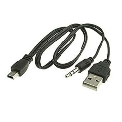 Mini USB to Aux 3.5mm USB Converter Cable - 3