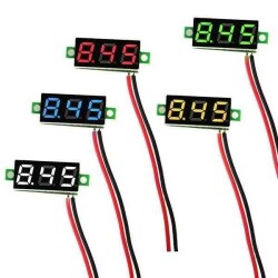 Mini Voltage Indicator Green 2.5V - 30V Voltmeter 