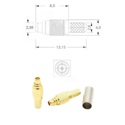 MMCX-J-1.5 Male Connector - 2