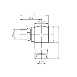 MMCX-JWB2 Male Connector - 2