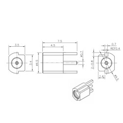 MMCX-KEF Female Connector - 2