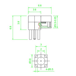 MMCX-KWE Female Connector - 2