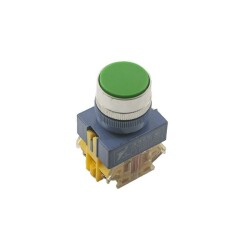 Momentary Spring Push Button Green LAY37 - 1