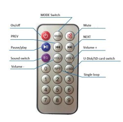 MP3 Controlled Bluetooth Amplifier Circuit SD Card + USB - 5