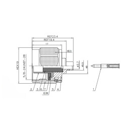 N-JB3 N-Tip Erkek Coaxial Konnektör - 2