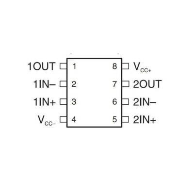 NE5532 SOIC-8 SMD OpAmp Entegresi - 2