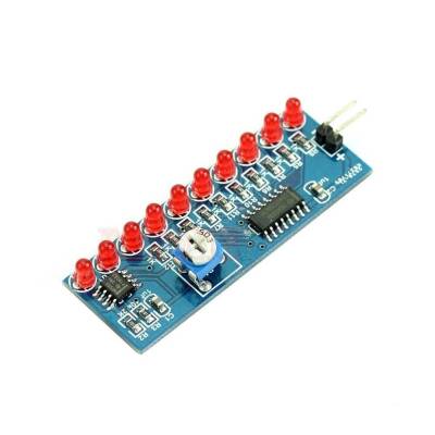 NE555 + CD4017 LED DIY Elektronik Eğitim Kiti - Kara Şimşek - 4