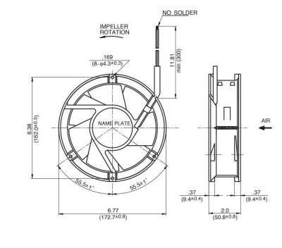 NMB Fan 24V 172x50mm - 17250VA-24Q - 2