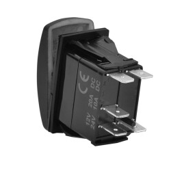 ON-OFF Kırmızı Işıklı Anahtar 5-Pin 12V-24V - Winch Power - 2