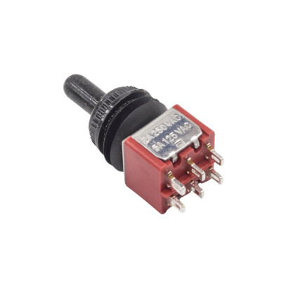 ON-OFF-ON 6-Pin Waterproof Toggle Switch - 3